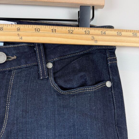 Paige Jeans Women 28 Blue Denim Mona Dark Wash Stretch Skyline Skinny Casual - Picture 7 of 9
